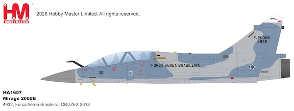 Dassault Mirage 2000B 4932, Forca Aerea Brasileira, CRUZEX 2013 HA1657