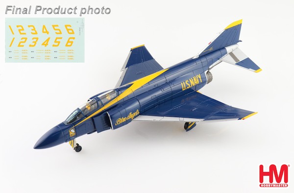 McDonnell Douglas F-4J Phantom II  US Blue Angels, 1969 (with decal for  No.1 to No.6 airplanes)  HA19045