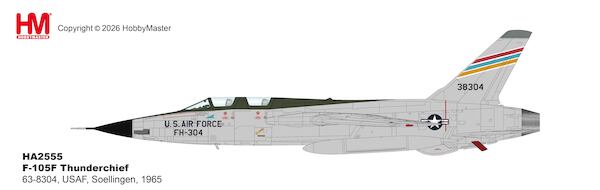 F-105F Thunderchief 63-8304, USAF, Soellingen, 1965 HA2555