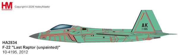 F-22 "Last Raptor (unpainted)" 10-4195, 2012 HA2834