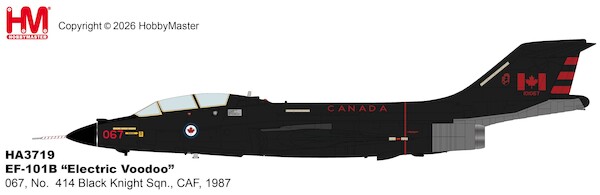 F101B Electric Voodoo 101067, No. 414 Black Knight Sqn., CAF, 1987 HA3719