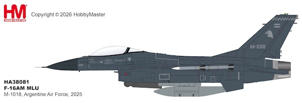 F16AM MLU M-1018, Argentine Air Force, 2025 HA38081