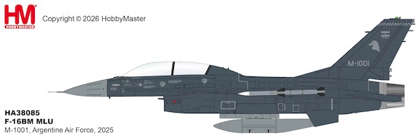 F16BM Fighting Falcon MLU M-1001, Argentine Air Force, 2025 HA38085