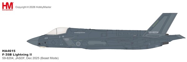 F35B Lightning II, 59-8204, JASDF, Dec 2025 (Beast Mode) HA4628