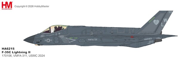 F35C Lightning II 170106, VMFA-311, USMC 2024 HA6215