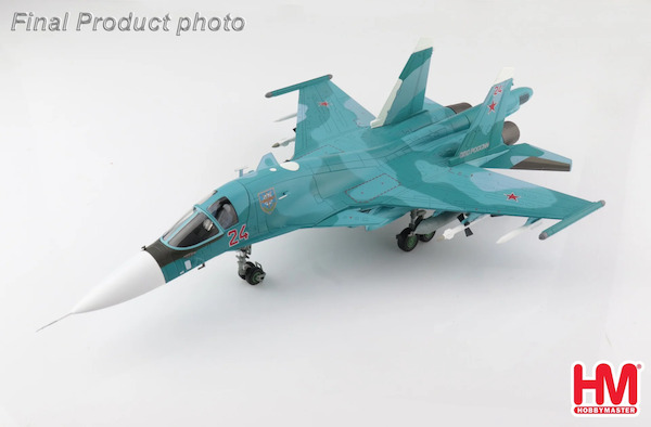 Sukhoi SU34 Fullback Fighter Bomber Red 24, Russian Air Force, Ukraine, March 2022  HA6307