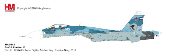 Su-33 Flanker D Red 71, 279th Shipborne Fighter Aviation Reg., Russian Navy, 2016 HA6412