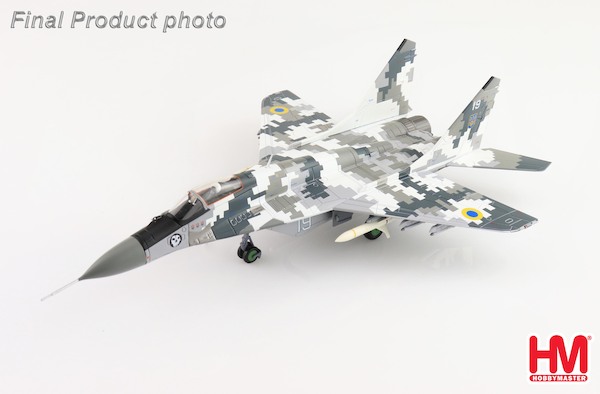 MIG29 9-13 Fulcrum "Ghost of Kyiv" No. 19 white Ukrainian Air Force (with extra 2 x AGM-88 missiles)  HA6521