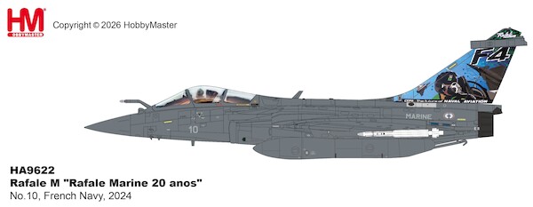Dassault Rafale M, "Rafale Marine 20 anos" No.10, French Navy, 2024 HA9622
