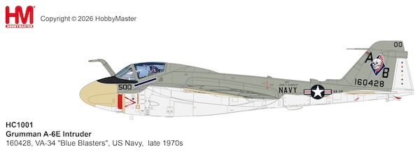 Grumman A6E Intruder 160428, VA-34 "Blue Blasters", US Navy, late 1970s HC1001