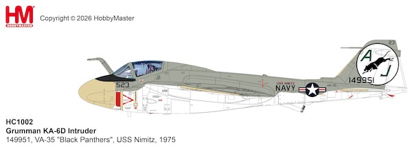 Grumman KA6D Intruder 149951, VA-35 "Black Panthers", USS Nimitz, 1975 HC1002