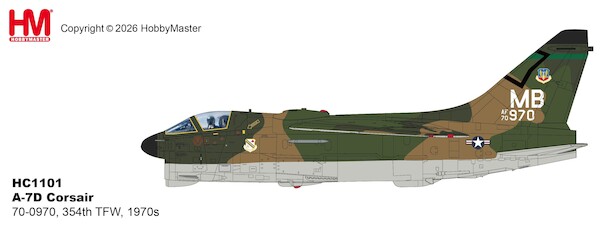 A7D Corsair II USAF, 70-0970, 354th TFW, 1970s HC1101