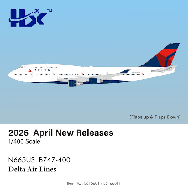 Boeing 747-400 Delta Air Lines N665US B616601