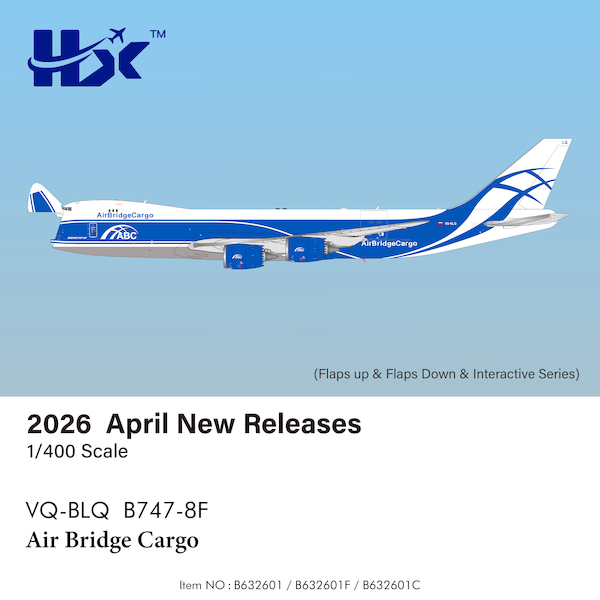 Boeing 747-8F Air Bridge Cargo VQ-BLQ Flaps Down B632601F