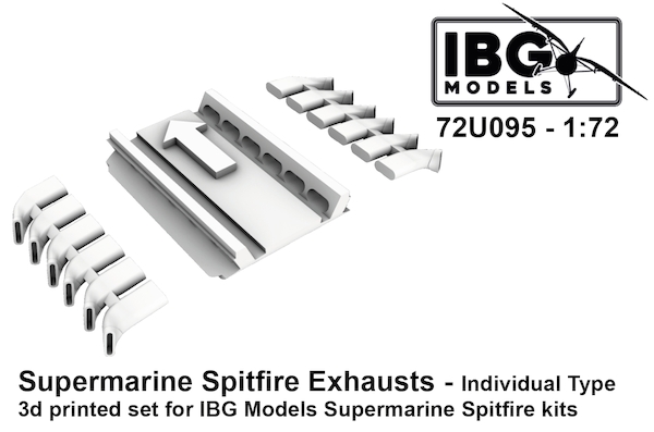 Supermarine Spitfire Exhausts - Individual Type (IBG) 72U095