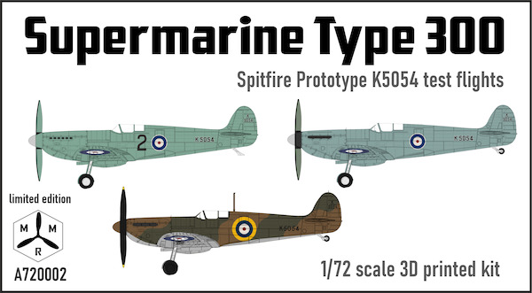 Spitfire Prototype K5054 - Stages 2,3 and 4 – Test Flights - MRM A720002