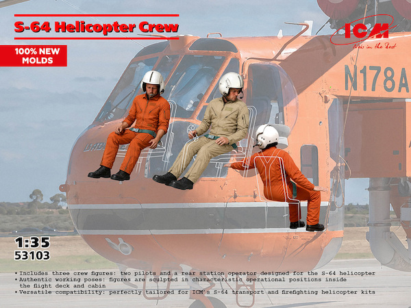 Sikorsky S-64E Firefighting Helicopter crew 53103