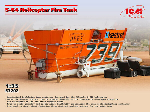 Sikorsky S-64E Firefighting Helicopter Fire Tank 53202