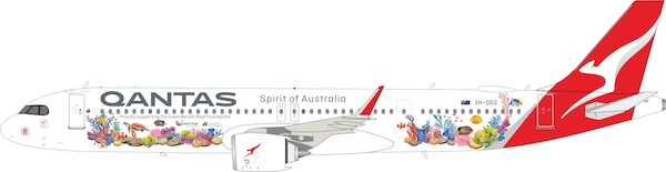 Airbus A321NXLR Qantas "Great Barrier Reef" VH-OGG IF321QF0126