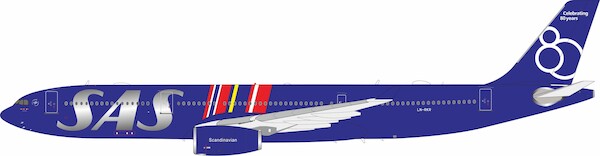 Airbus A330-343 Scandinavian Airlines - SAS LN-RKR Celebrating 80 years IF333SK0626