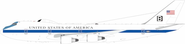 Boeing E-4B (747-200B) United States of America, Nightwatch Airborne Command Post, 73-1676 'B' IFE4BUSAF-B
