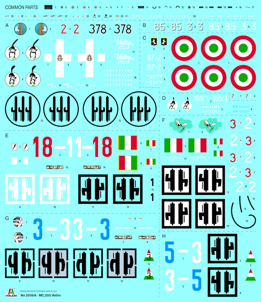 Italeri 2519 Macchi MC205 Veltro | AviationMegastore.com