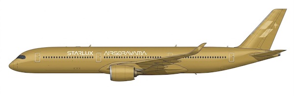 Airbus A350-1000 Starlux Airlines "Airsorayama Gold" B-58554 EW235K004