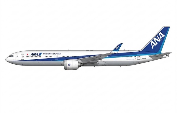 Boeing 777-9X ANA All Nippon Airways JA071A Folded Wingtips XX40604X