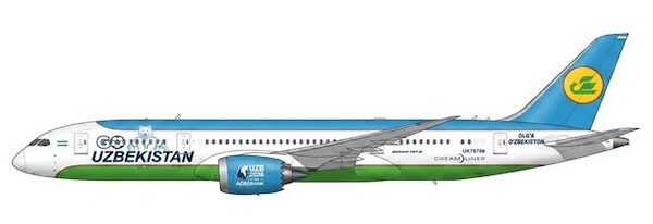 Boeing 787-8 Dreamliner Uzbekistan Airways "Go Uzbekistan" UK78706 XX40902