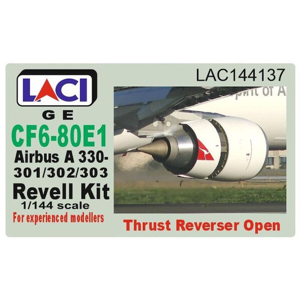Airbus A330 GE CF6-80E engines with trust reversers open (Revell)  LAC144137