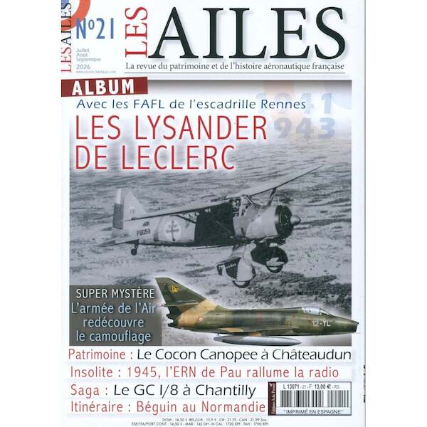 Les Ailes No 21: Lysander, Camouflaged Super Mystere's 378130711300200210