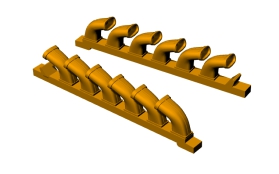 S-199/CS-199 exhaust stacks (EDUARD LF3D7258