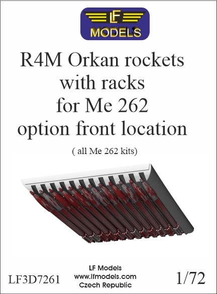 R4M Orkan rockets for Me 262 option front location LF3D7261