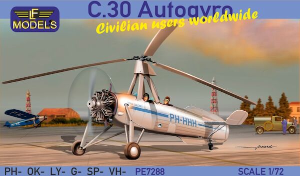 C.30 Autogyro Civilian users worldwide including the Dutch PH-HHH PE-7288