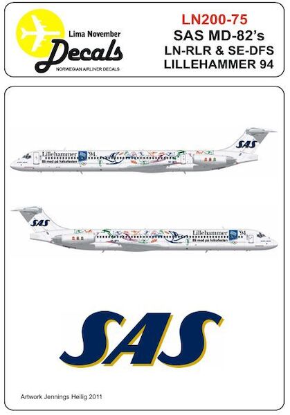 Douglas MD82 (SAS in Lillehammer Olympic 1994 Colours) LN200-75