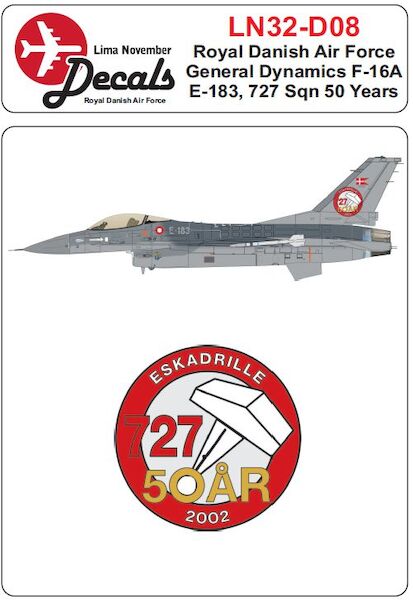 Royal Danish AF F16A 727 Sqn 50 Years  LN32-D08