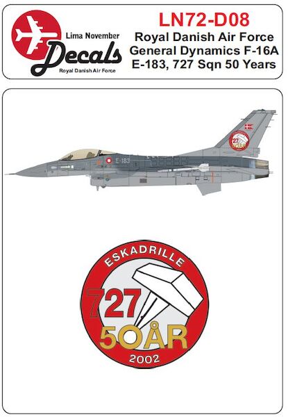 Royal Danish AF F16A 727 Sqn 50 Years  LN72-D08