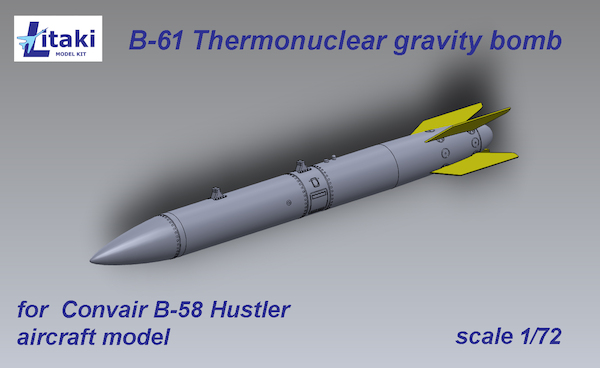 B-61 thermonuclear gravity bomb, B-58 Hustler, 4 pcs. LDS72007