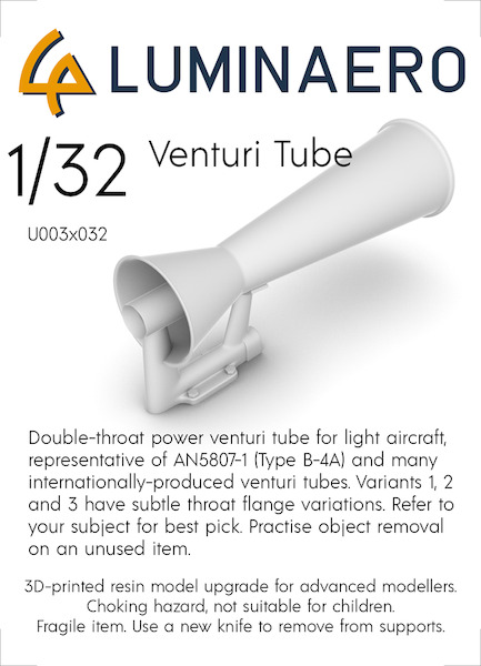 Venturi Tube (6x -  3 different versions)  U003-032
