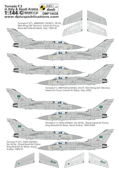 Tornado F.3 in Italian and Saudi Arabian Service DMF14438