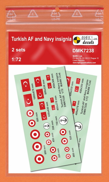 Turkish AF and Navy Insignia, 2 sets DMK7238