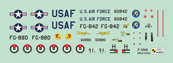 Lockheed F104A Starfighter Early Zipper Conversion set (Mark1, Revell ) MKA144335