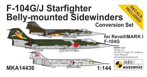 Lockheed F104G/J 'Belly-mounted Sidewinders' Conversion set (Mark1, Revell ) MKA14435