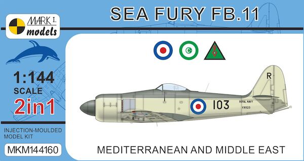 Hawker Sea Fury FB.11/F.1 'Mediterranean & Middle East' (2 model included)  MKM144160