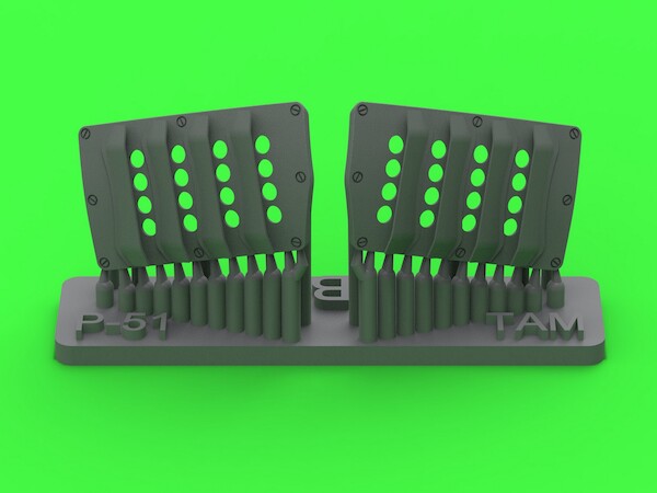 P51 Mustang Carburator Air Filter cover RAF Louvre Type B (zoukei Mura) AM-32-144