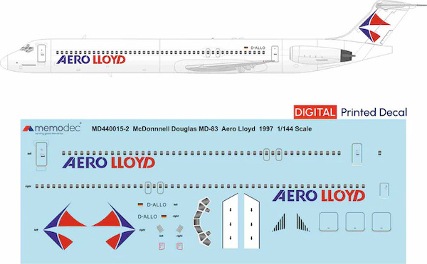 McDonnell Douglas MD83 (Aero Lloyd 1997) MD1440015-2