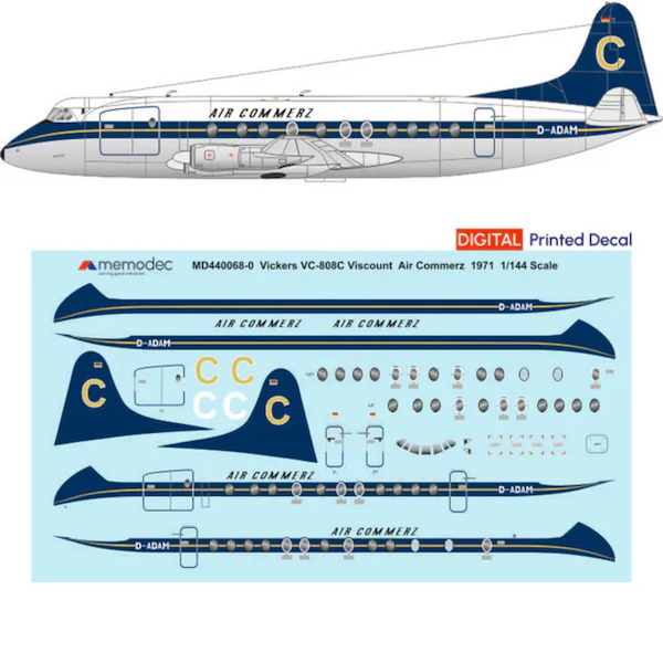 Vickers Viscount 808 (Air Commerz 1971) MD1440068-0