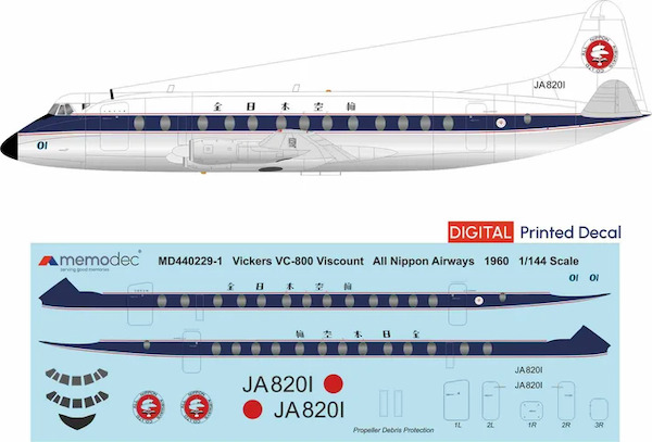 Vickers Viscount 800 (All Nippon Airways 1961) MD440229-1