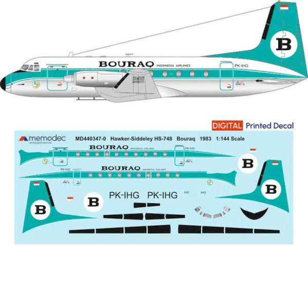 Hawker Siddeley HS748 (Bouraq 1983) MD440347-0