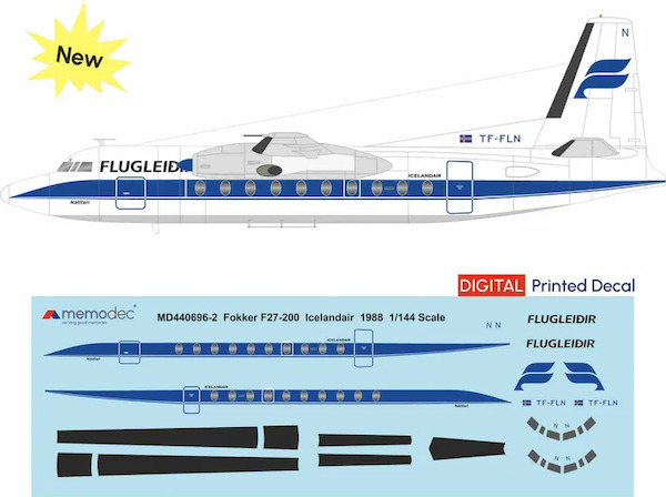 Fokker F27-200 Friendship (Flugleidir - Icelandair 1988) MD440696-2